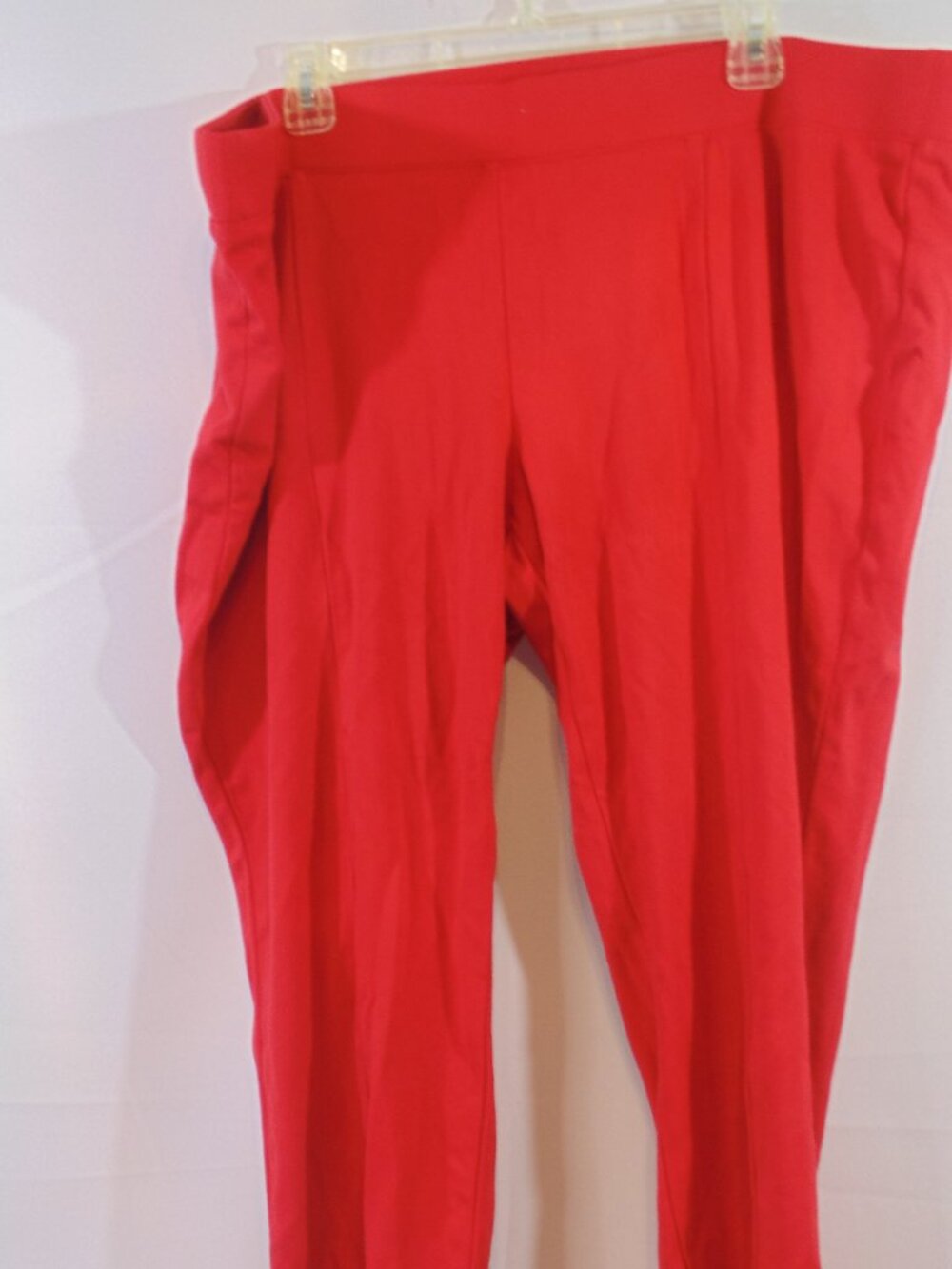 The Limited Pants Pull On Knit Stretch Dress Slacks Womens Size 22 Red